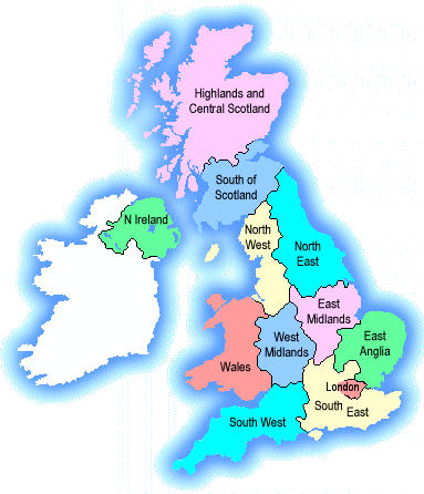 England Karte - You're part of the global english diaspora but still